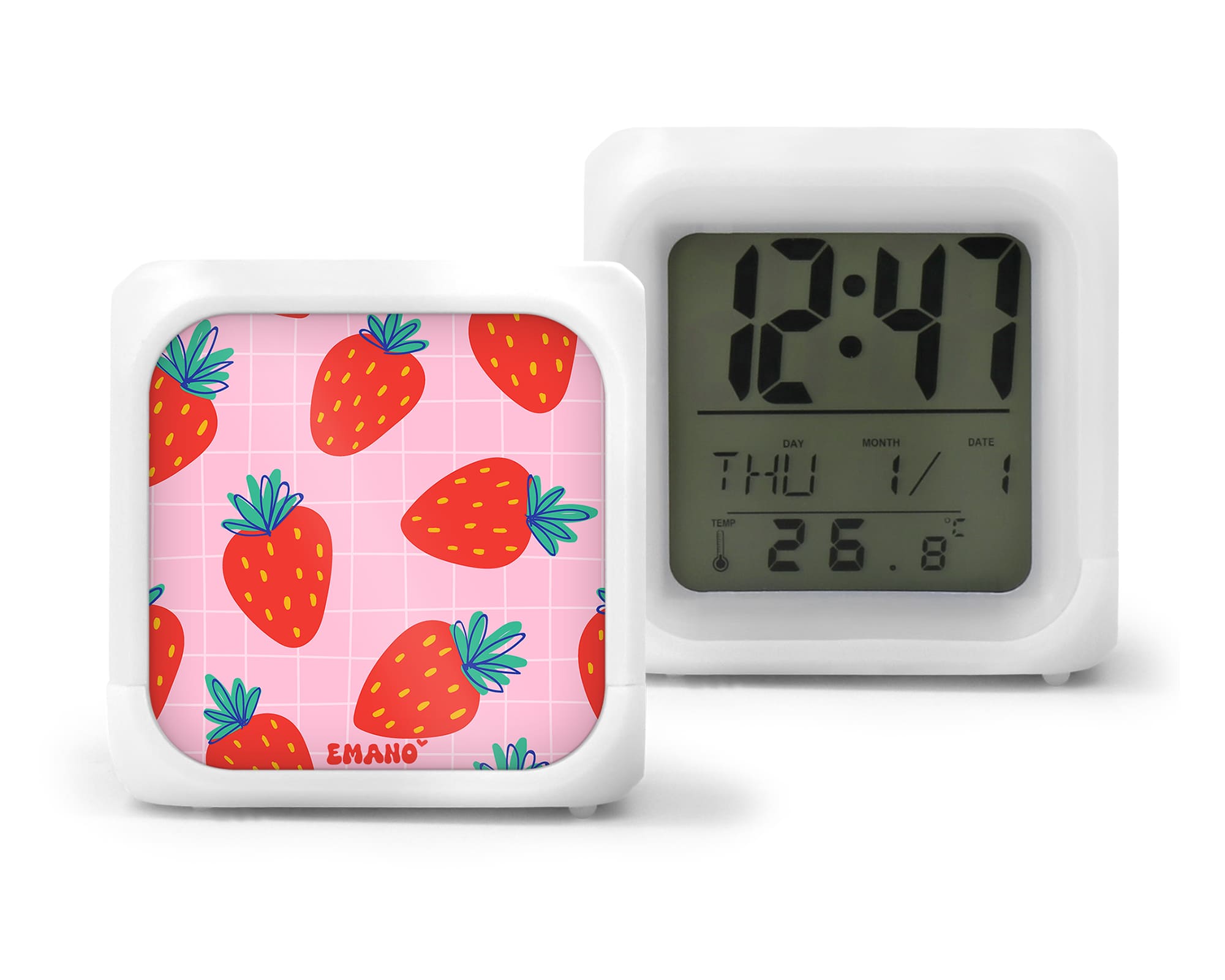 Réveil LED preppy fraisy