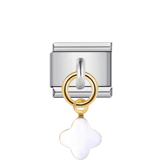 Charm argenté cristal