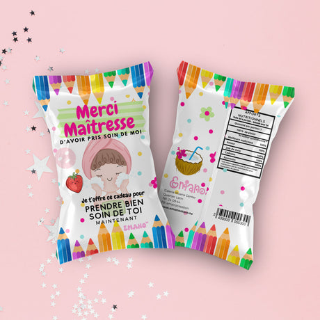 Un ensemble attentionné avec masques visage, baumes à lèvres et plus encore, créé pour offrir une pause bien méritée aux enseignantes.