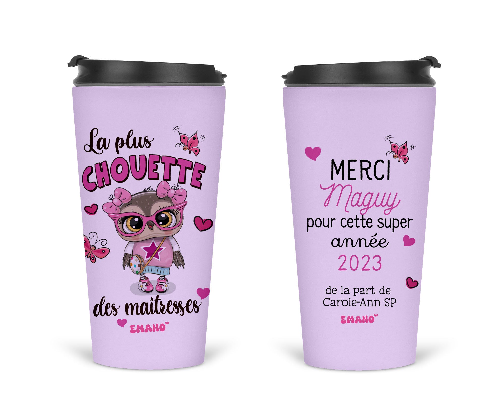 Verre isotherme personnalisable -  Merci