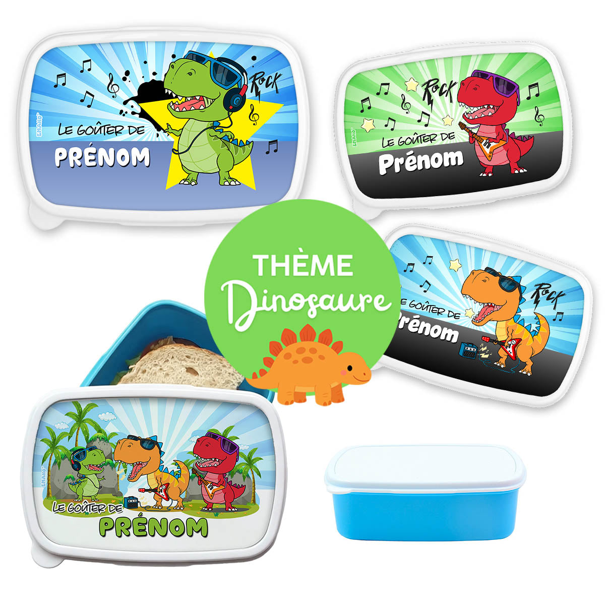 Boîte à goûter – Univers dinosaures