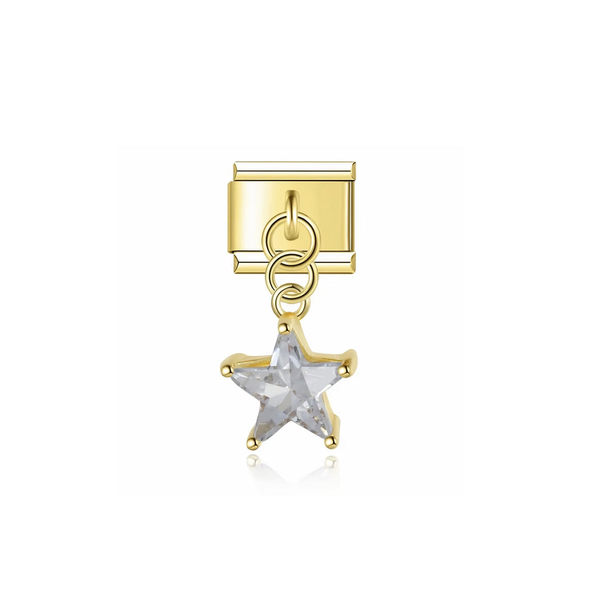 Charm doré Crystal Star