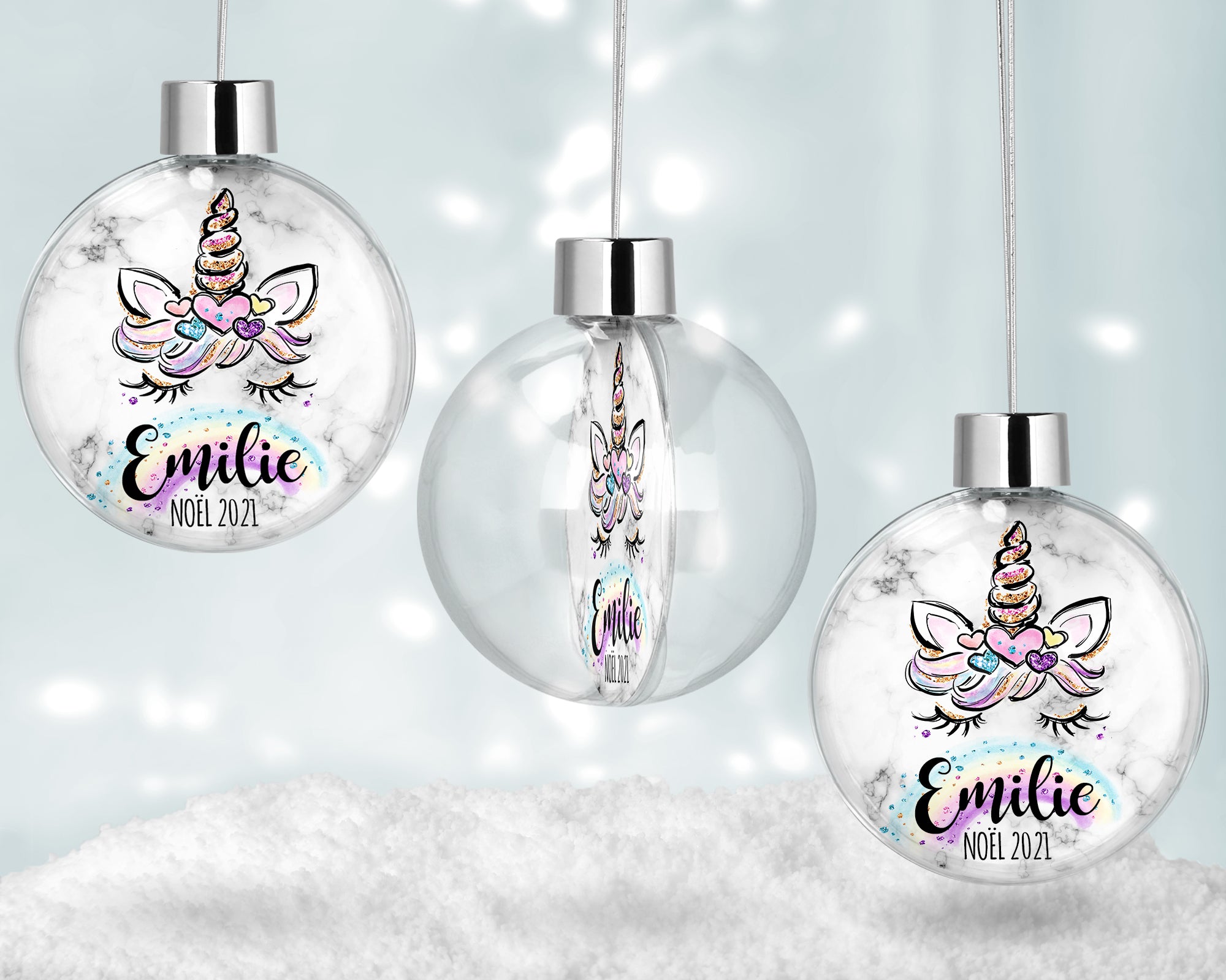 Boule de noël personnalisée