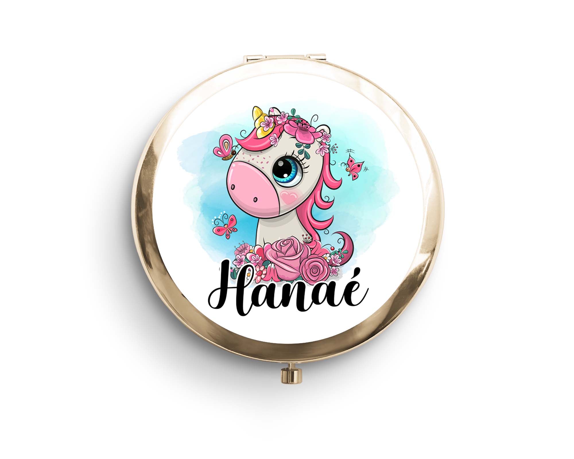 Miroir personnalisé licorne
