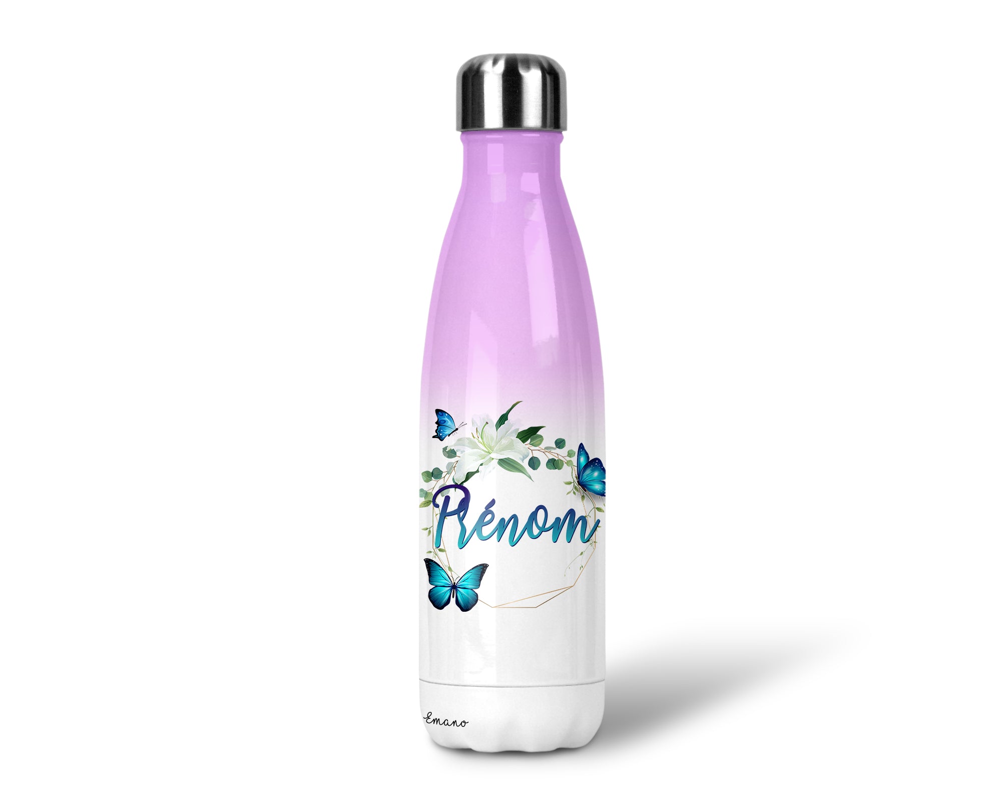 Gourde isotherme personnalisable- papillon